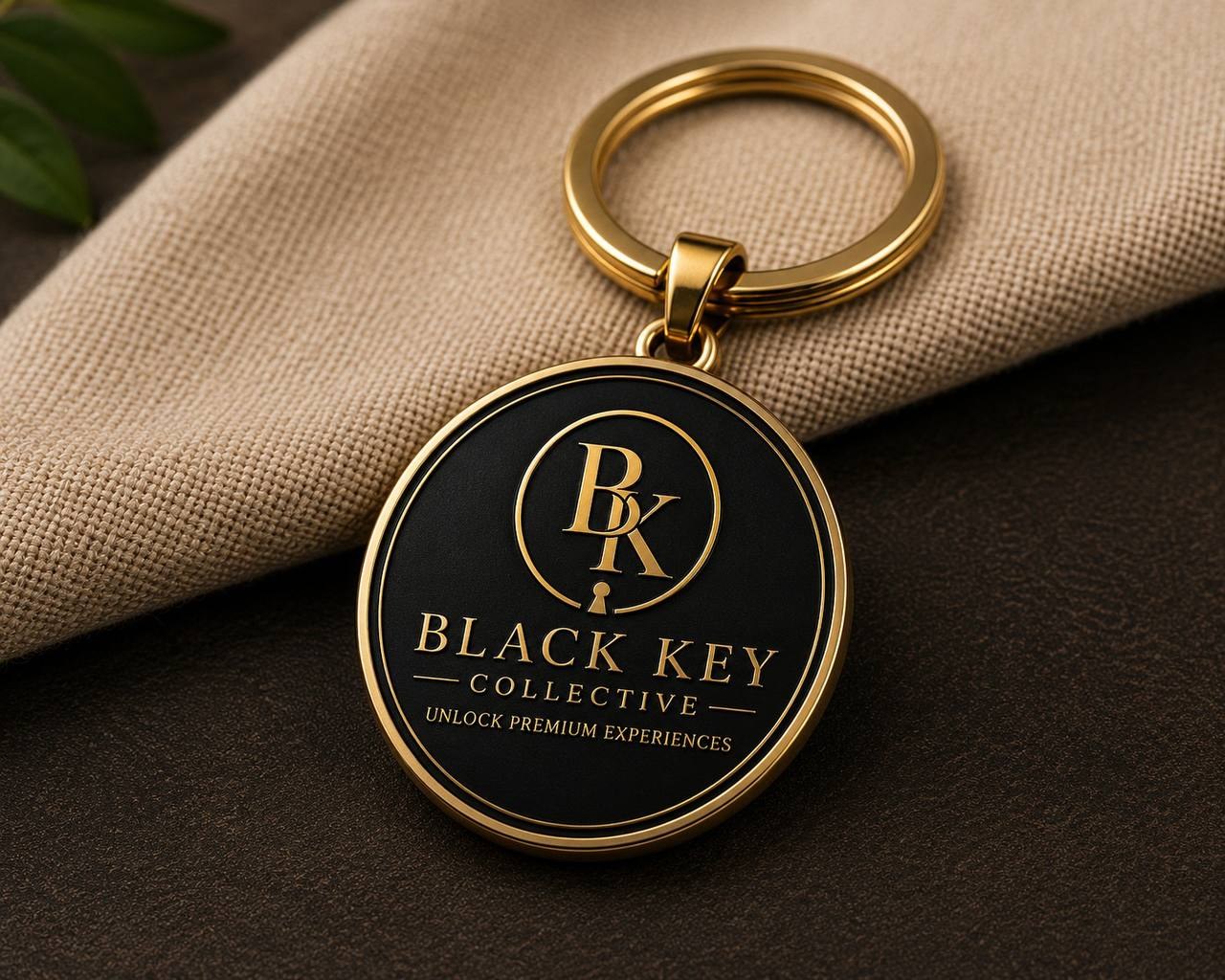 The Black Key Keychain